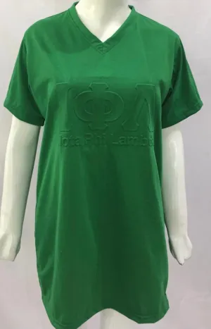 ΙΦΛ Embossed V-Neck Tee