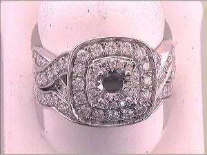 1 1/2CTW-DIA SEMI-MOUNT BRIDAL SET