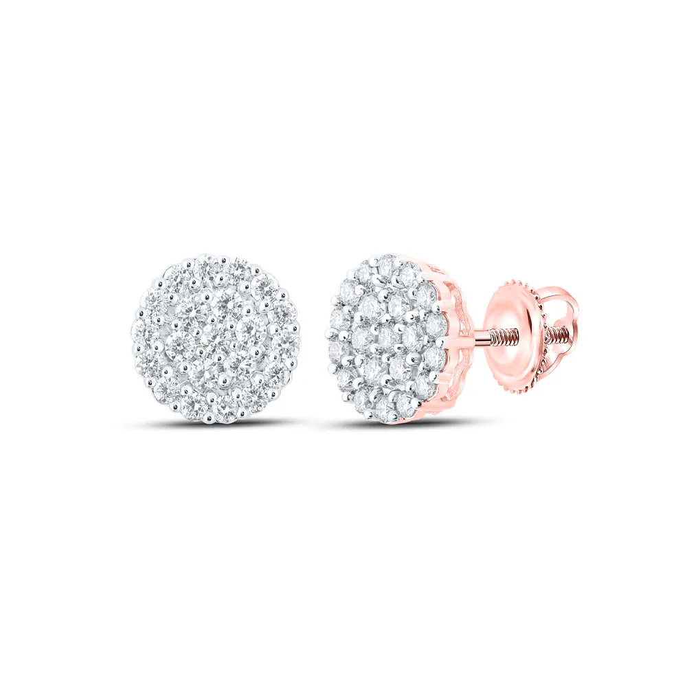 1 1/4CTW-DIA NK ROUND EARRING