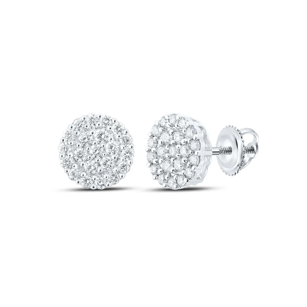 1 1/4CTW-DIA NK ROUND EARRING