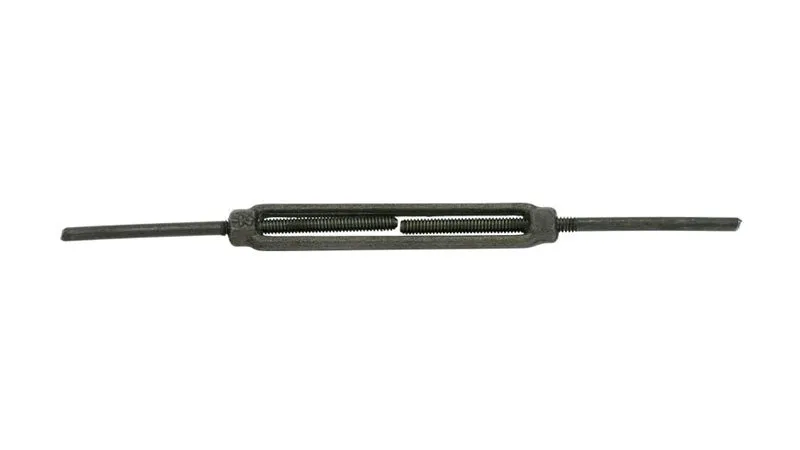 1-1/4" X 12" Stub End Turnbuckle, Self Colored/ Bright Polish Forged Steel