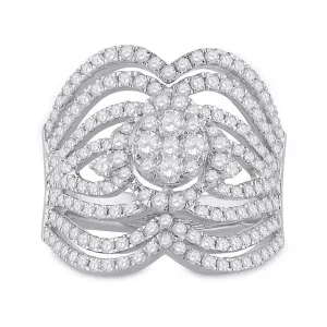 1 3/4CT-DIA ANA M FASHION RING