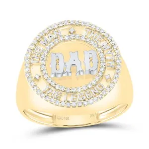 10K 1/3CTW-DIA NK "DAD" MENS RING