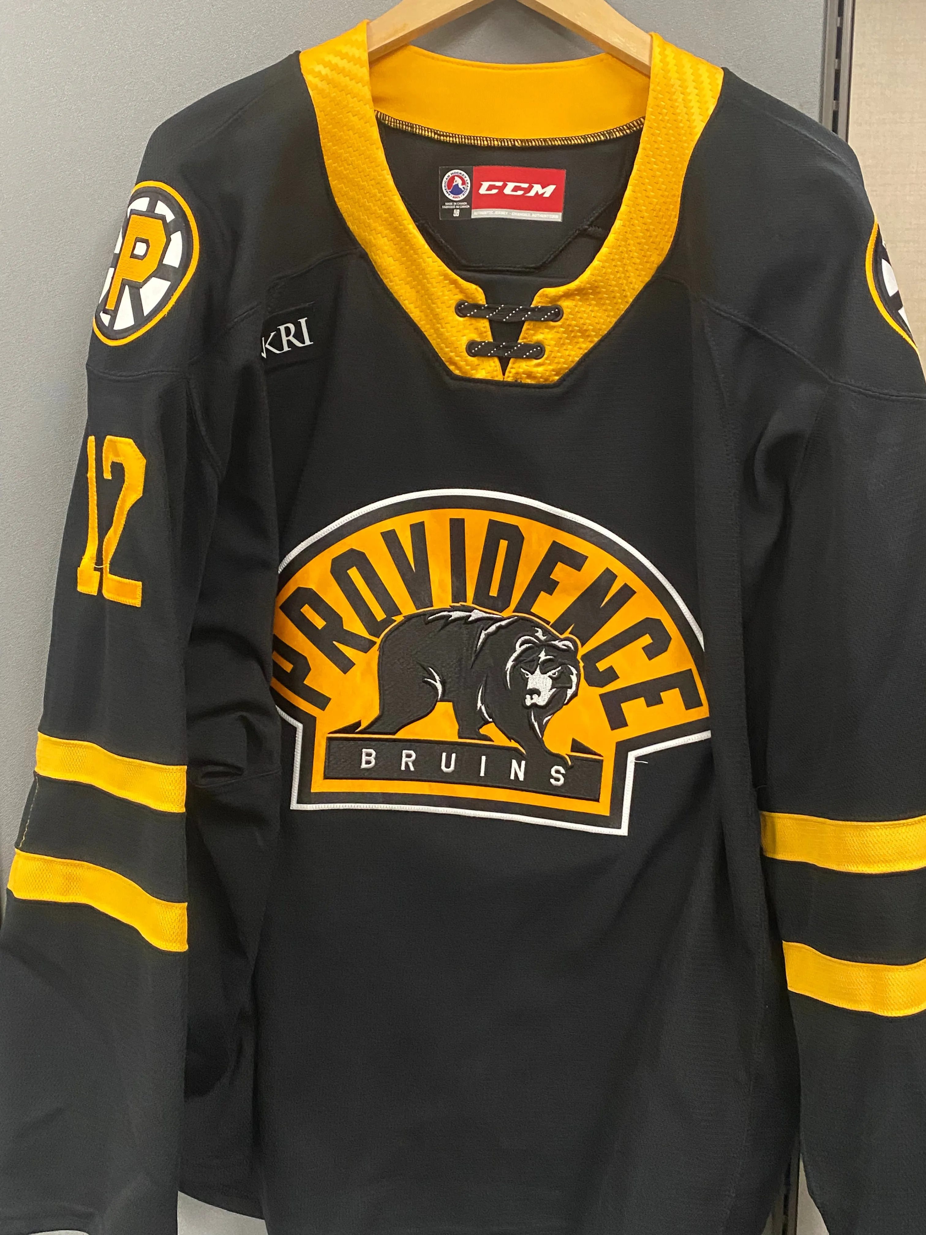 #12 Eduards Tralmaks 2020-21 Game Worn Black Jersey