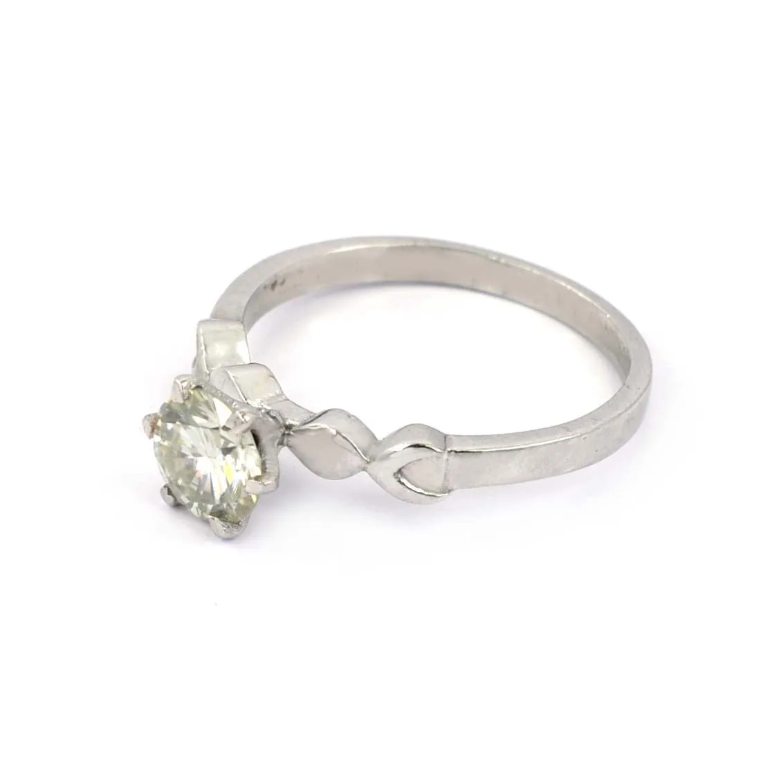 1.20 Ct Stylish Off White Diamond Solitaire Ring, Very Elegant & Great Sparkle ! Ideal For Birthday Gift, Certified Diamond!