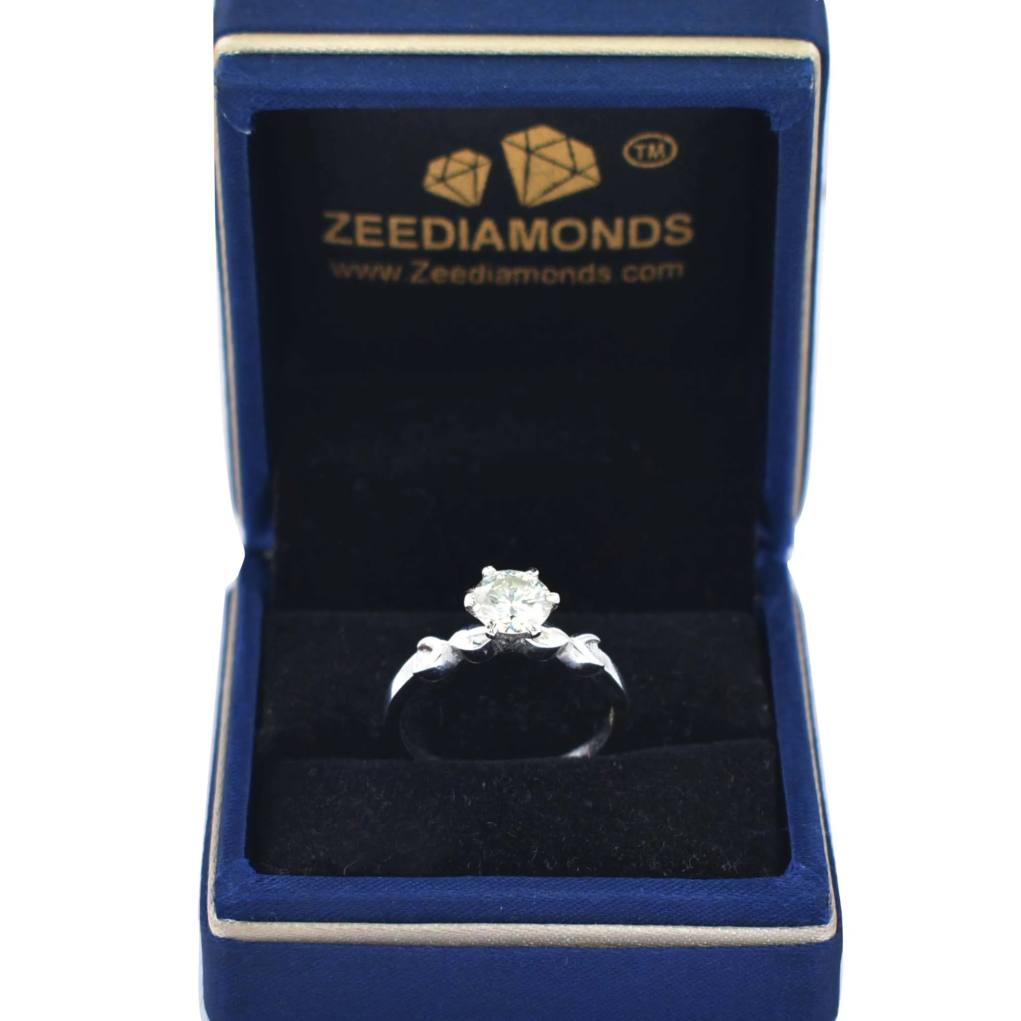 1.20 Ct Stylish Off White Diamond Solitaire Ring, Very Elegant & Great Sparkle ! Ideal For Birthday Gift, Certified Diamond!