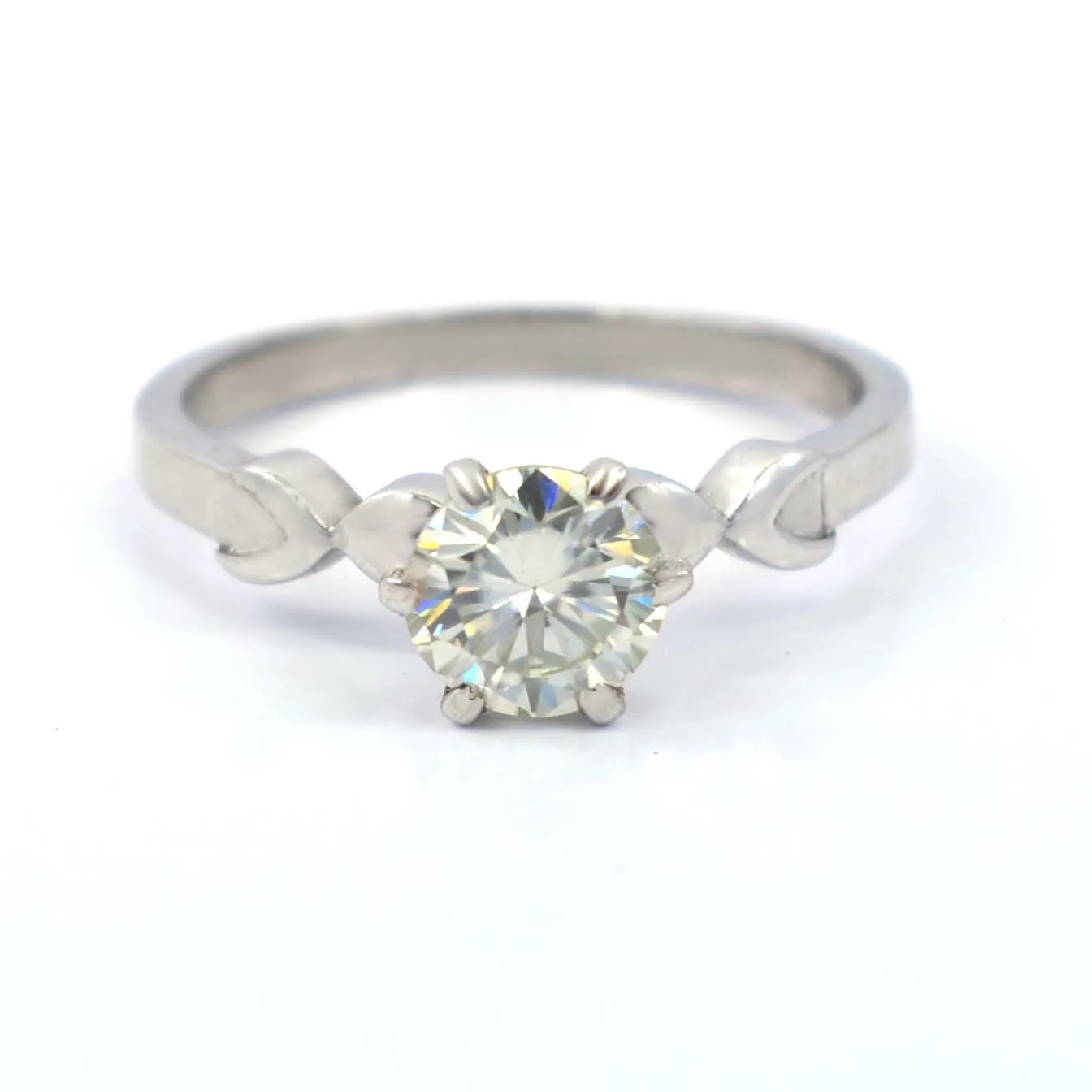 1.20 Ct Stylish Off White Diamond Solitaire Ring, Very Elegant & Great Sparkle ! Ideal For Birthday Gift, Certified Diamond!