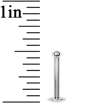 14 Gauge 3/8 Internally Threaded 2.5mm Gem Ball Labret