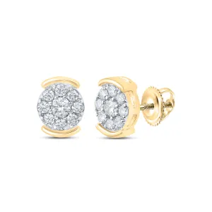 1/4CTW-DIA CN FASHION ROUND EARRING