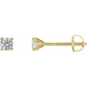 14K Yellow 1/4 CTW Natural Diamond Cocktail-Style Earrings