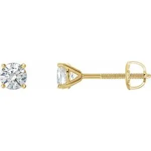 14K Yellow 3/4 CTW Natural Diamond Cocktail-Style Earrings