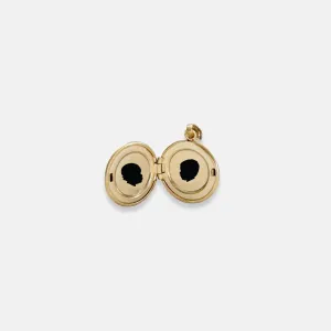 14k Yellow Gold Petite Silhouette Locket Necklace