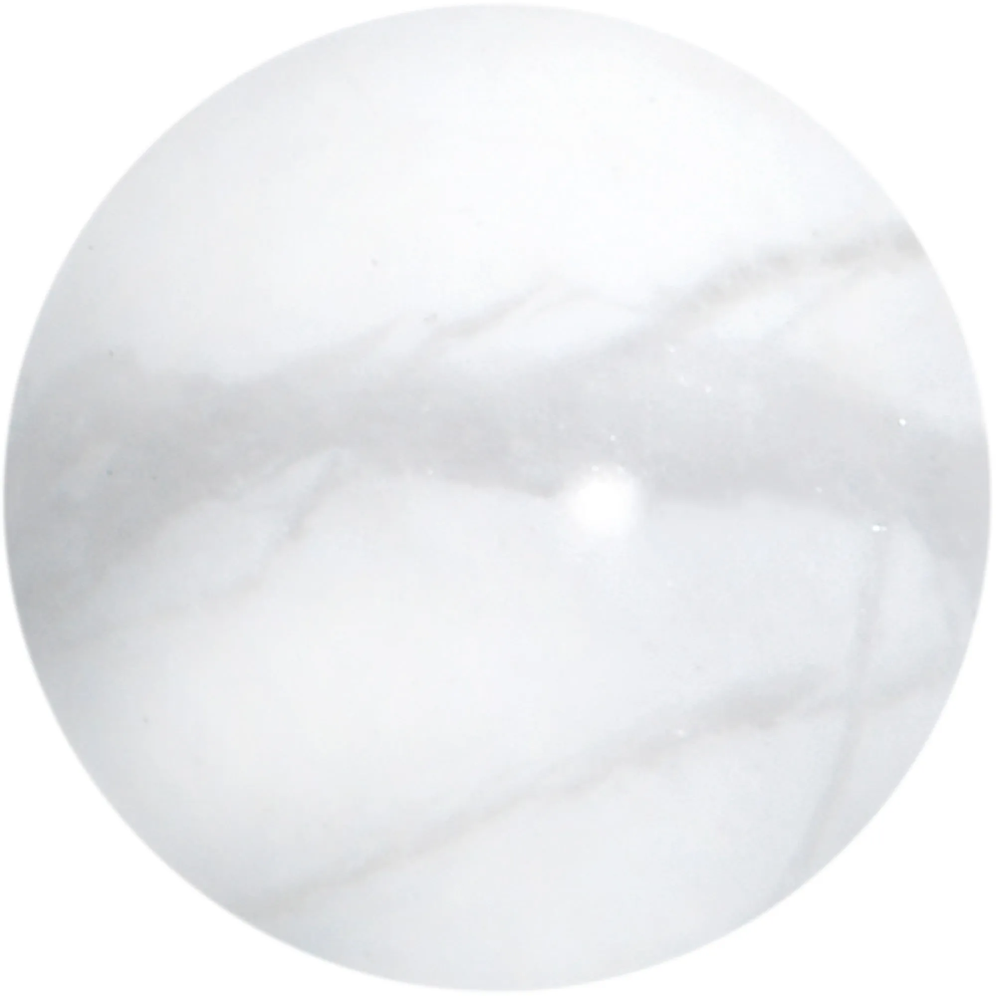 16 Gauge 5/16 Elegant White Howlite Internally Threaded Labret Tragus