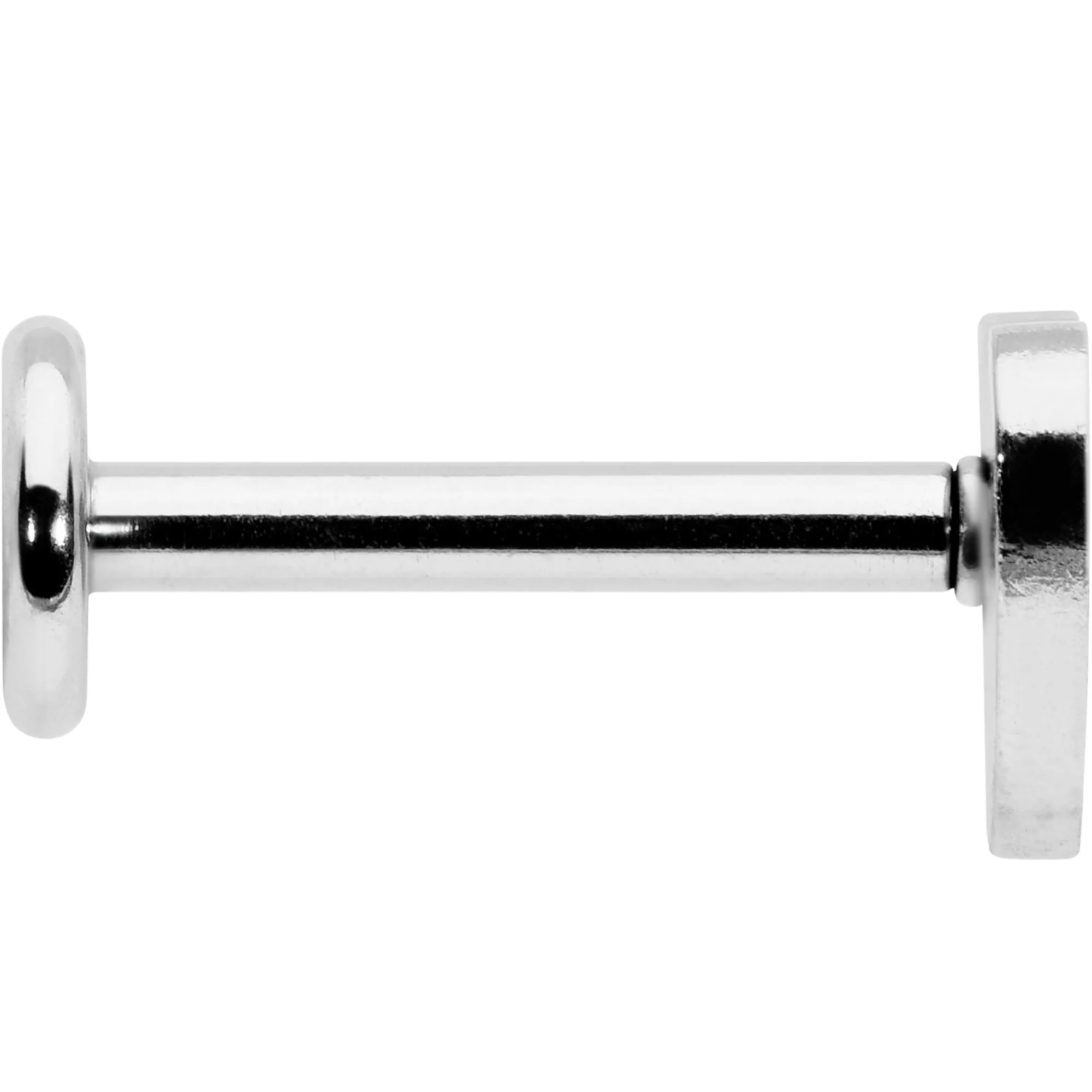 16 Gauge 5/16 Simple Heart Internally Threaded Labret Monroe Tragus