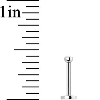 18 Gauge 5/16 Aurora 2mm CZ Internally Threaded Labret Monroe Tragus