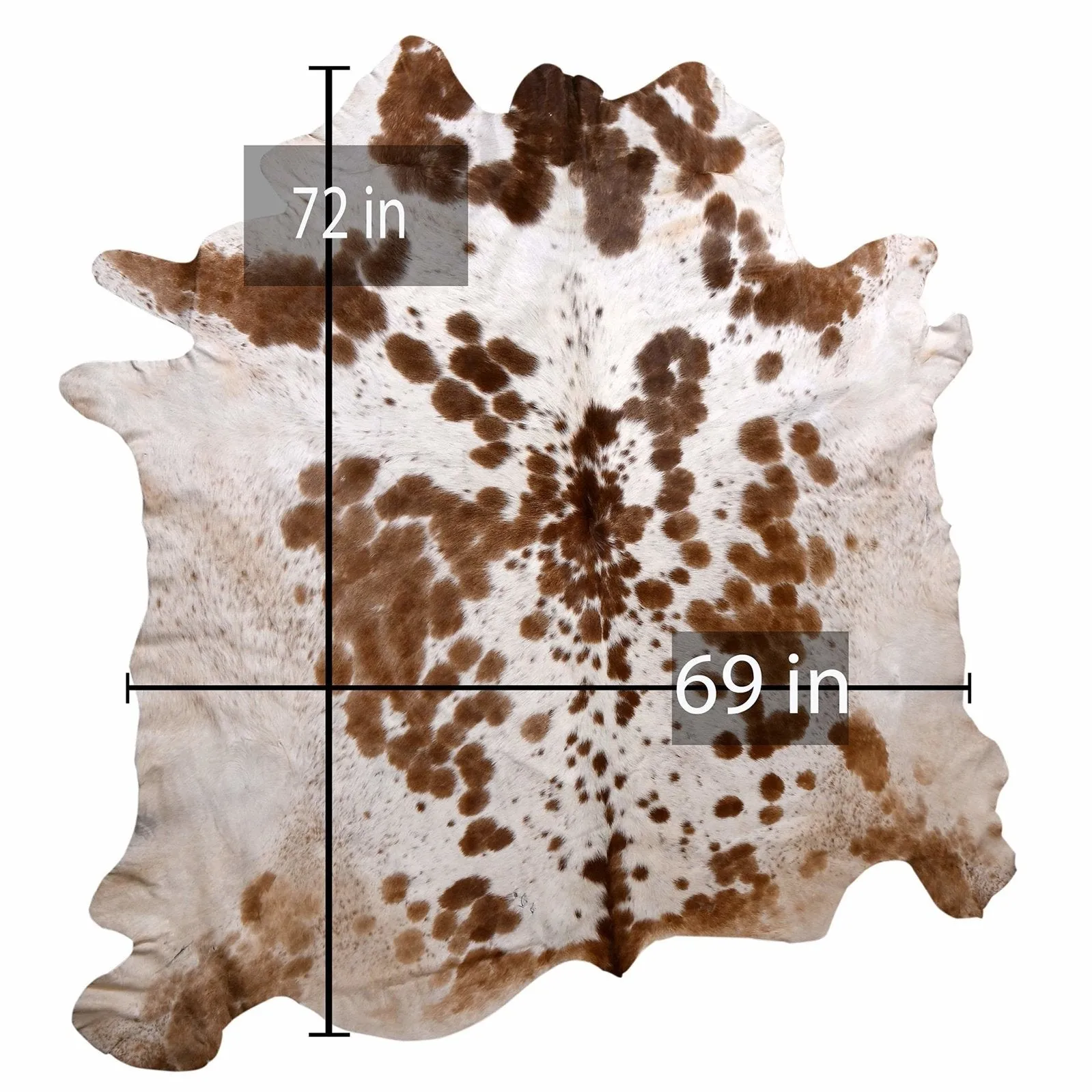 208-24 Cow Skin Hair on Hide 100% Pure Cow Hide Large Decorative/Carpet/Rug/Wall Leather