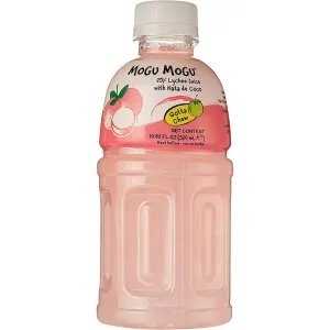 24x Mogu Mogu Lychee Drink Getränk mit Litschi-Geschmack und Nata de Coco 320ml
