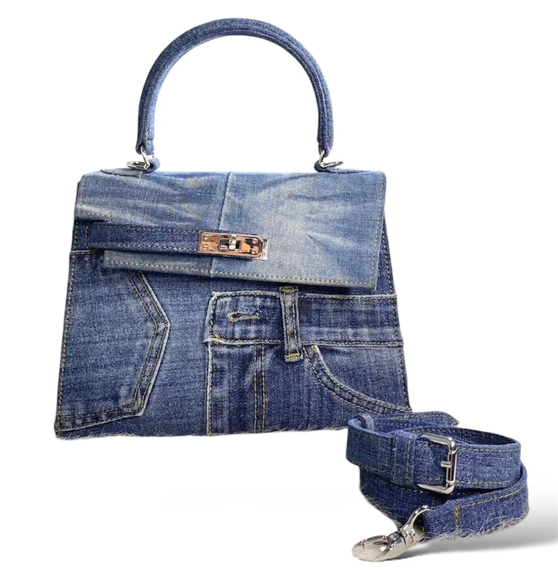25cm Denim O'Kelly Bag