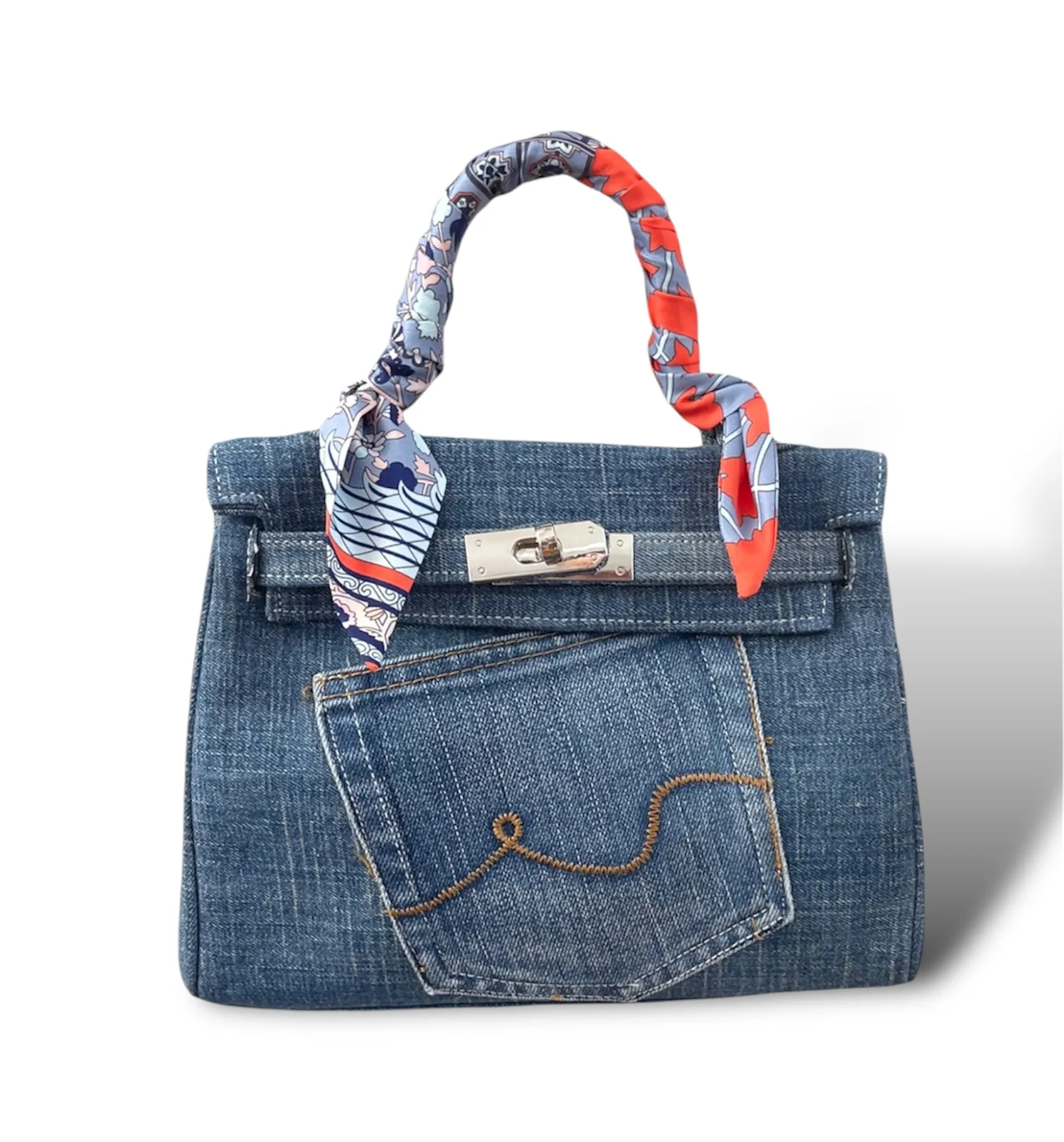 25cm Denim O'Kelly Bag
