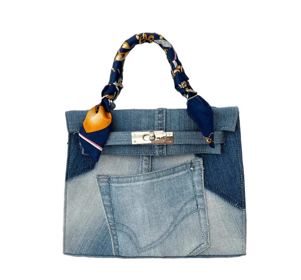 25cm Denim O'Kelly Bag