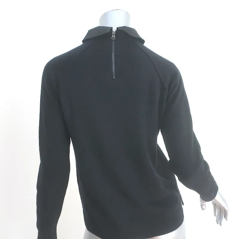 27 Miles Cashmere Collared Sweater Black Size Small