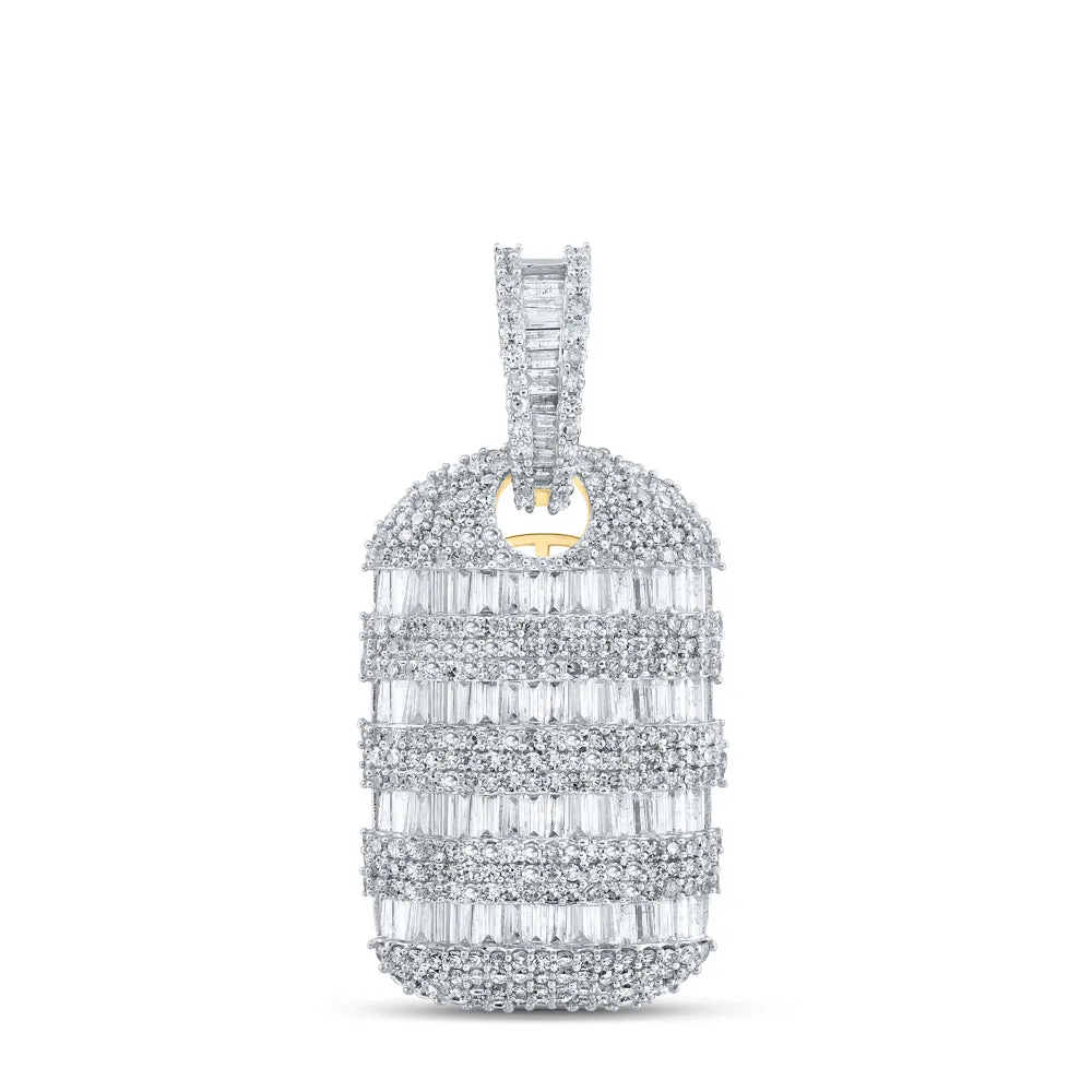 3 1/3CTW-DIA NK BOTTLE MENS CHARM