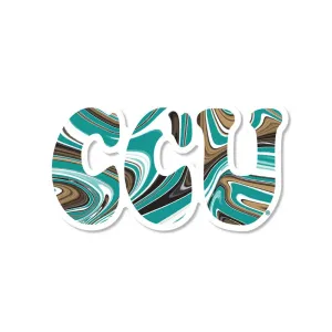 3 inch CCU Swirl Decal