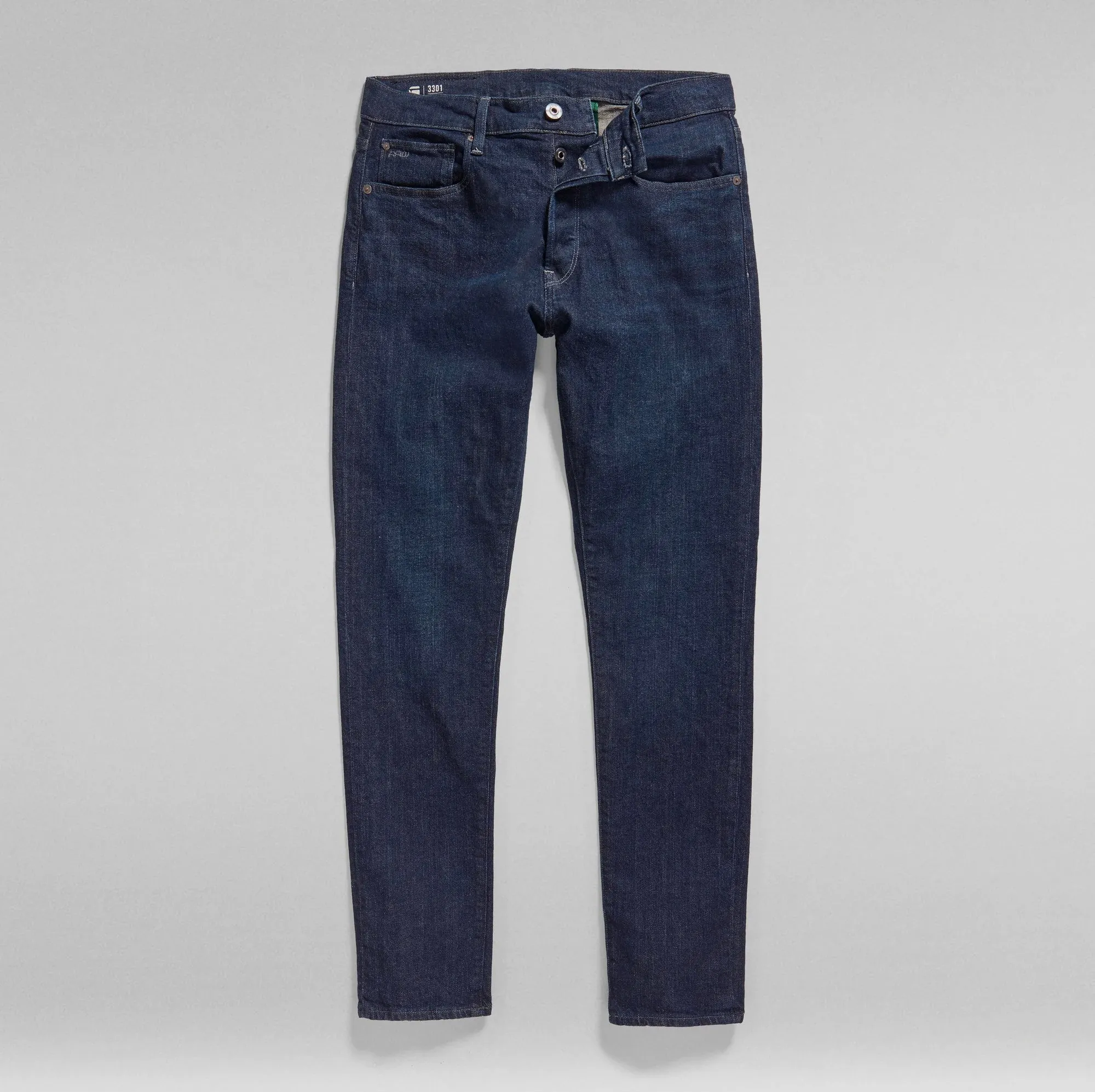 3301 Slim Denim Worn in deep Marine Jeans Organic Cotton