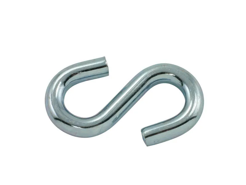 3/4" X 0.070  Bright Zinc "S" Hook, Lot 100