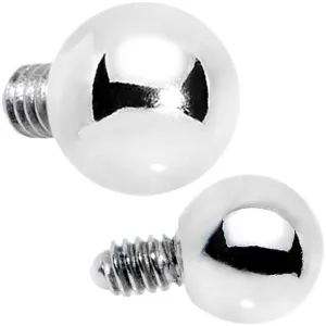3mm Stainless Steel Externally Threaded Dermal Anchor Top