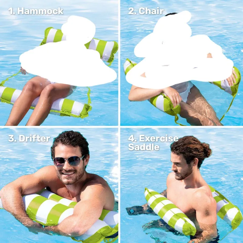4-in-1 Monterey Hammocks Inflatable Pool Float