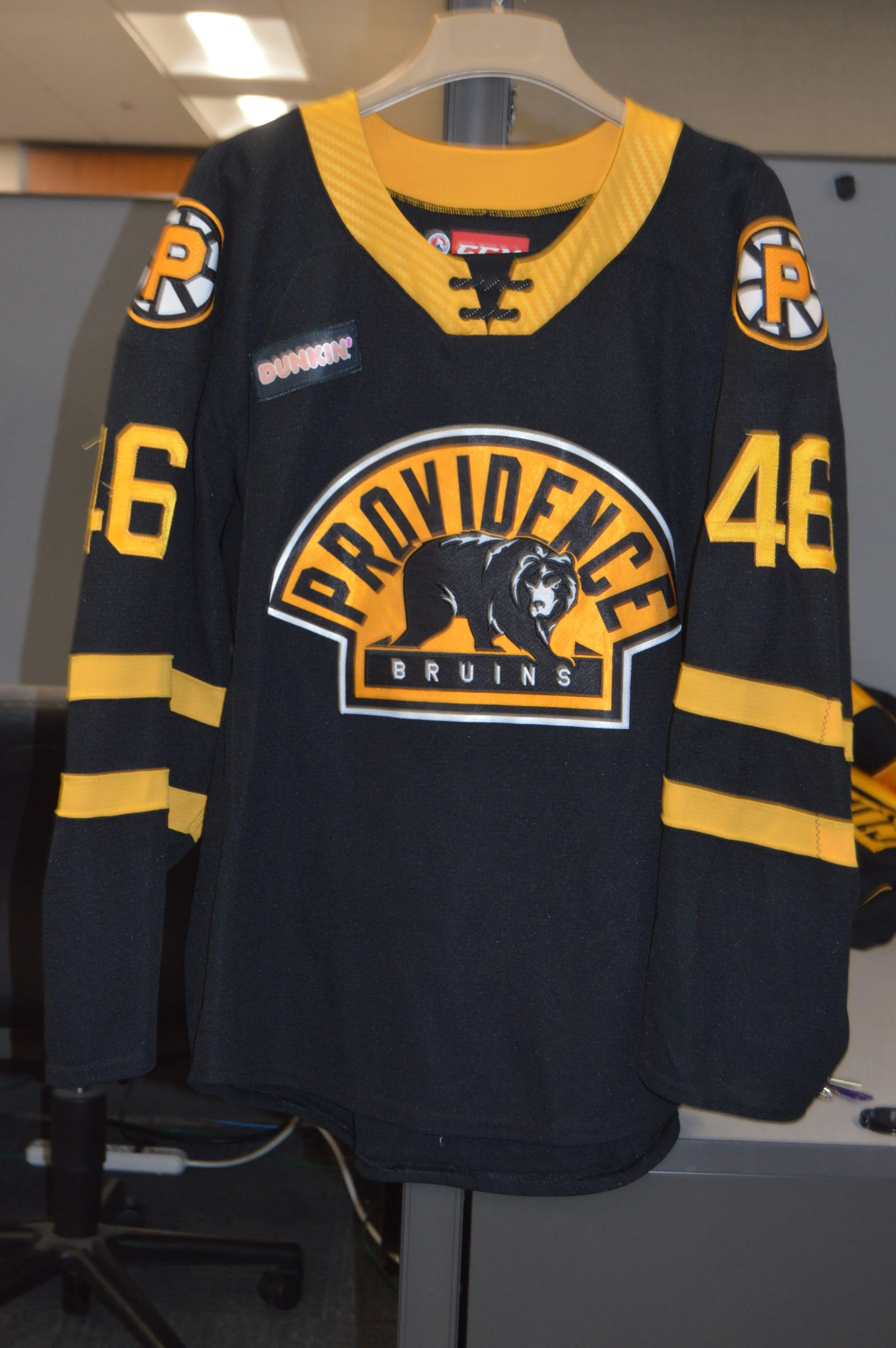 #46 Scott Conway 2019-20 Game Worn Black Jersey