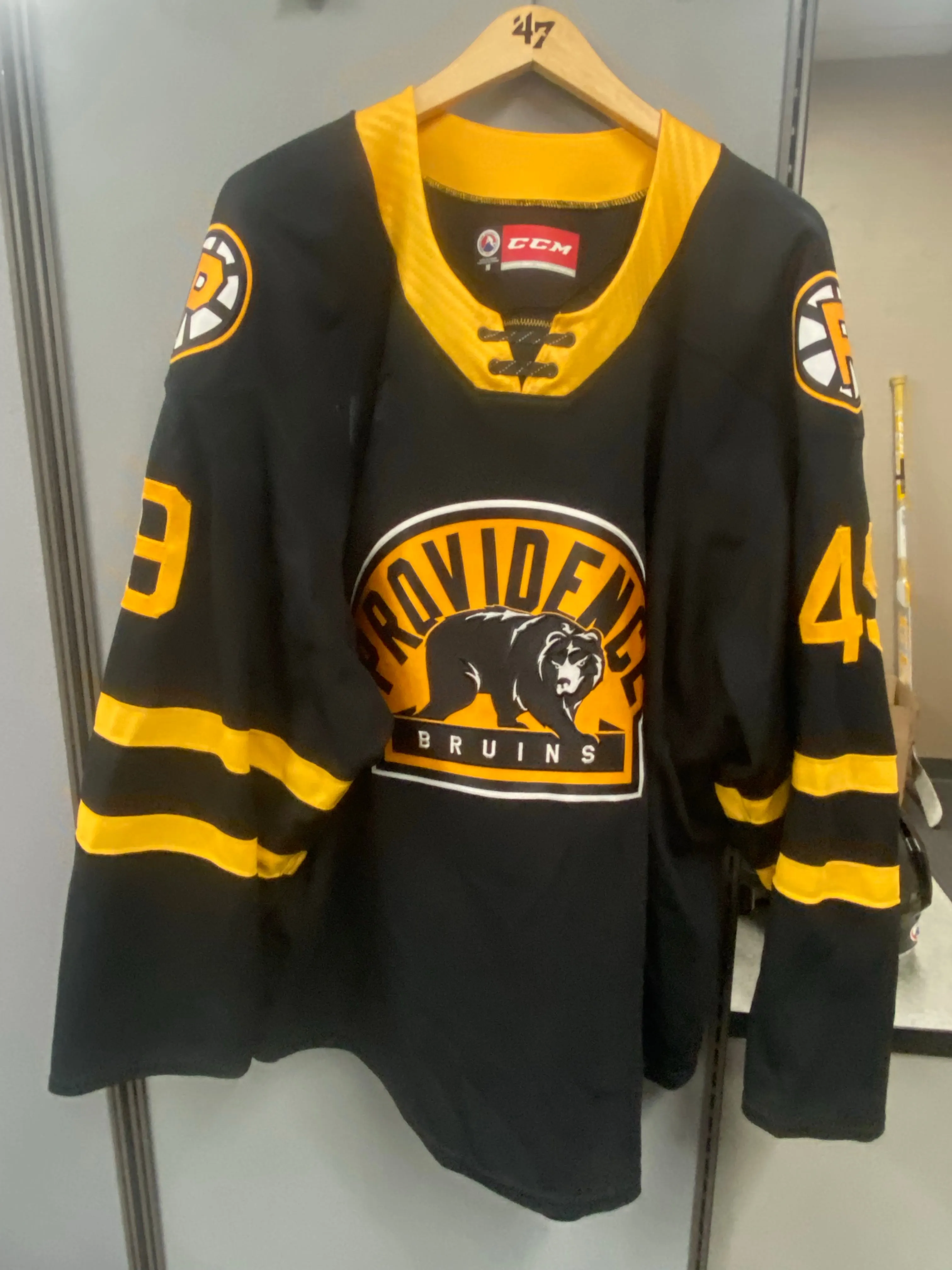 #49 Joel Messner 2019-20 Game Worn Black Jersey