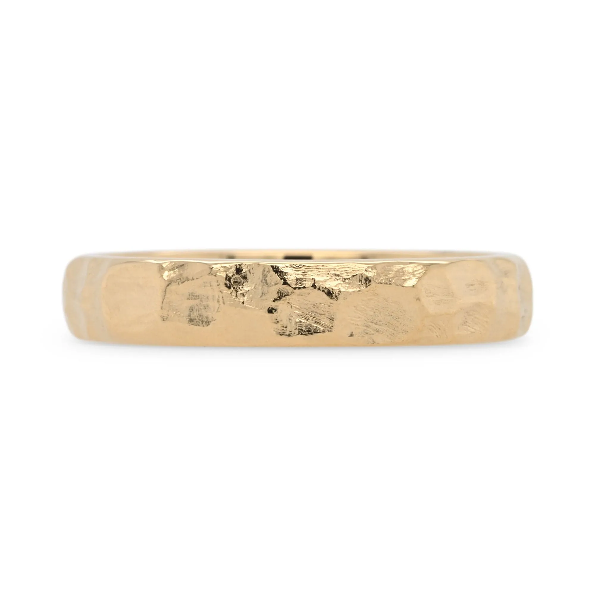 4mm Hammered Wedding Band