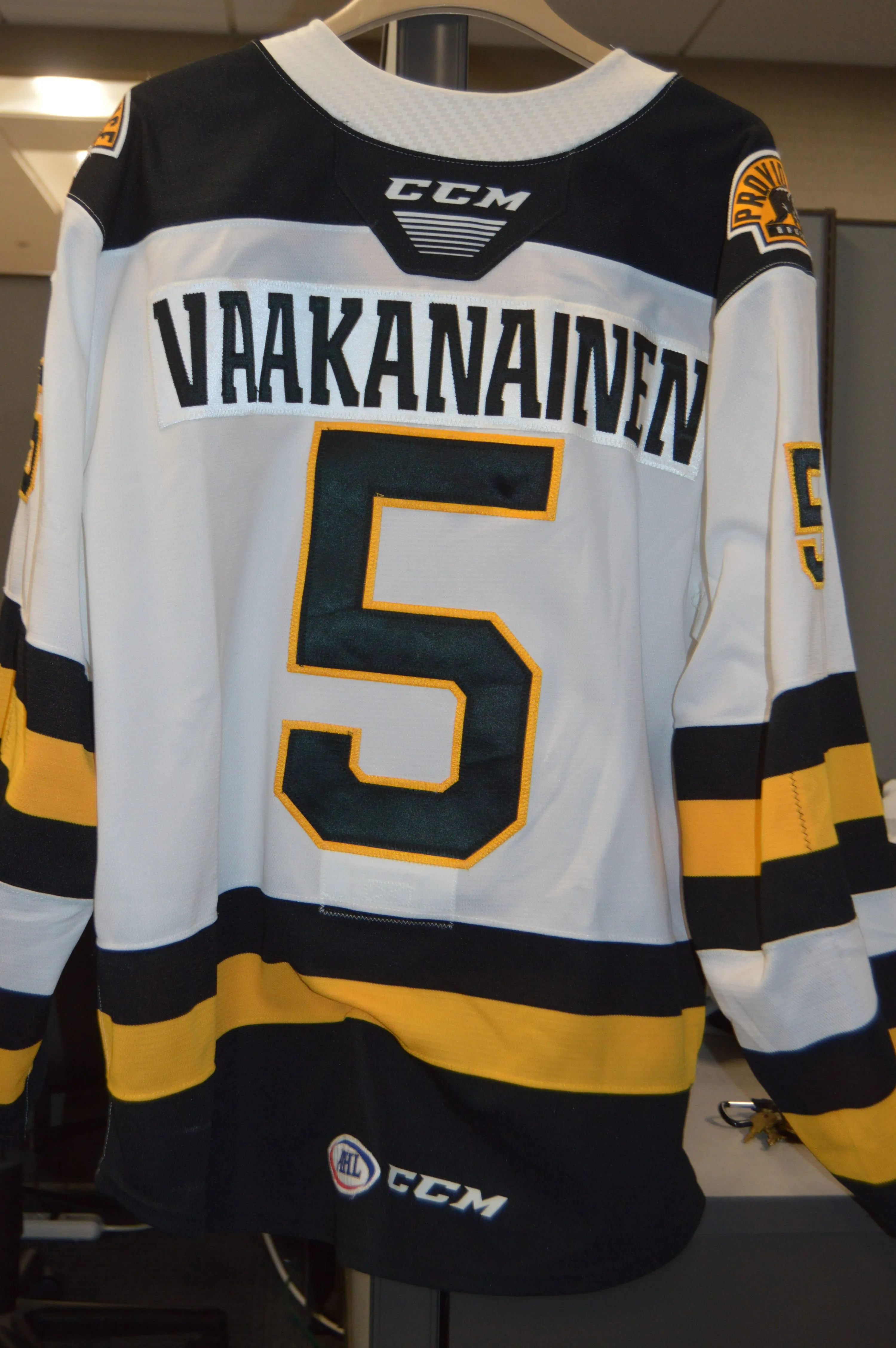 #5 Urho Vaakanainen 2019-20 Game Worn White Jersey