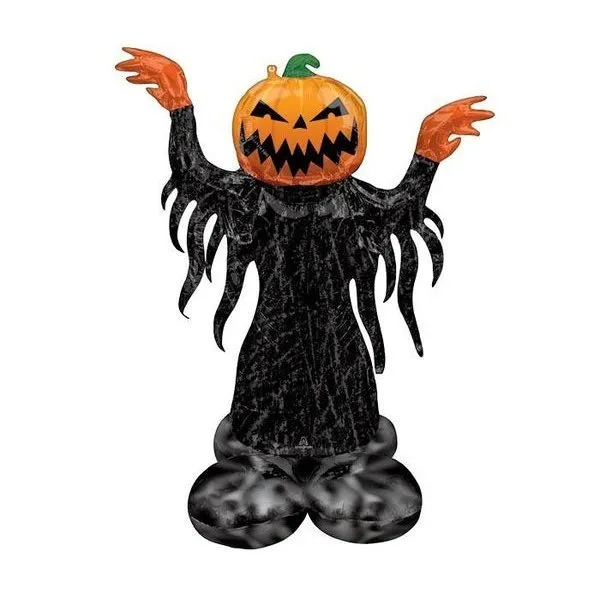 53" Air Loonz Pumpkin Head Ghost Airfill Balloon