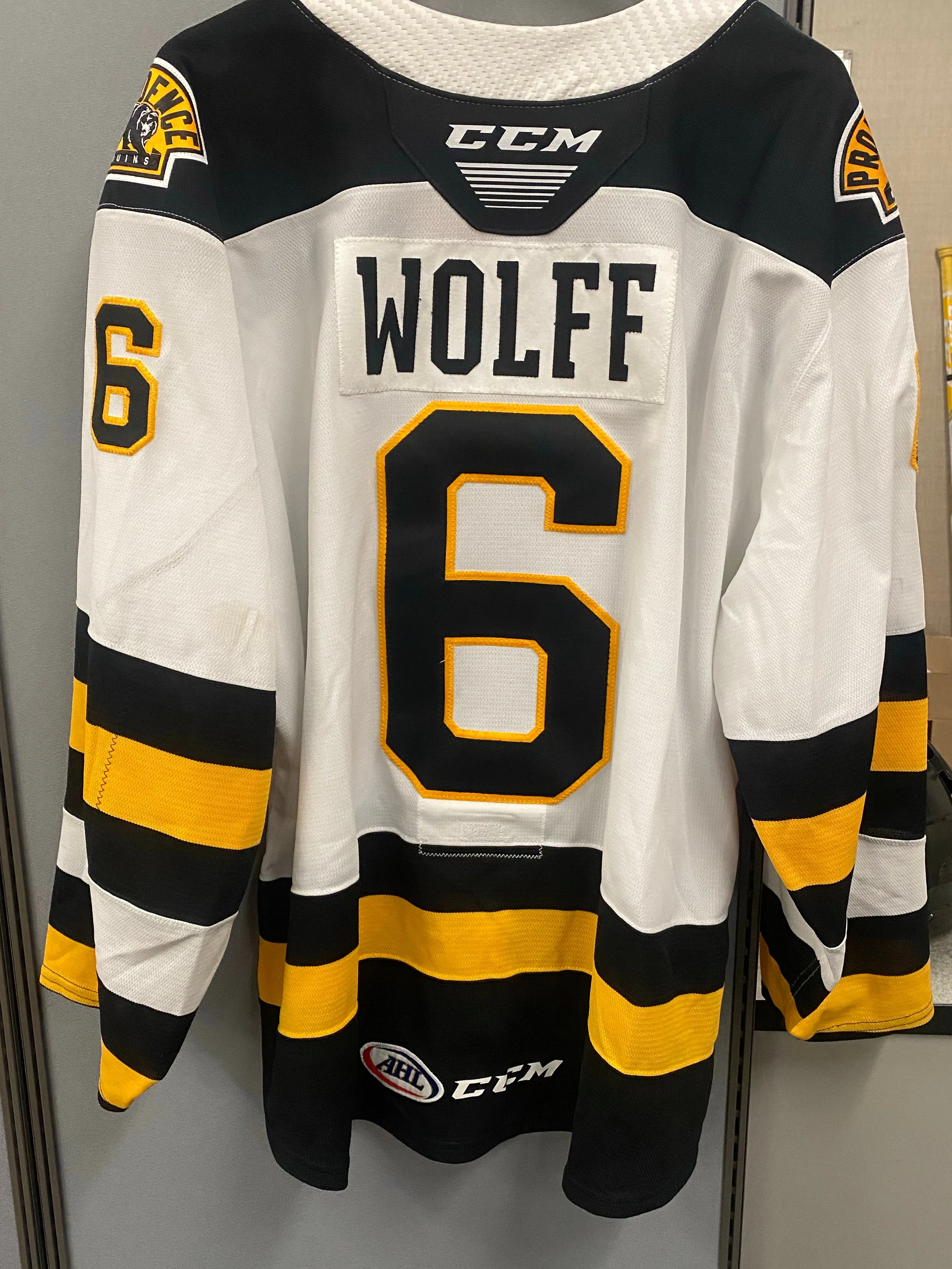 #6 Nick Wolff 2020-21 Game Worn White Jersey