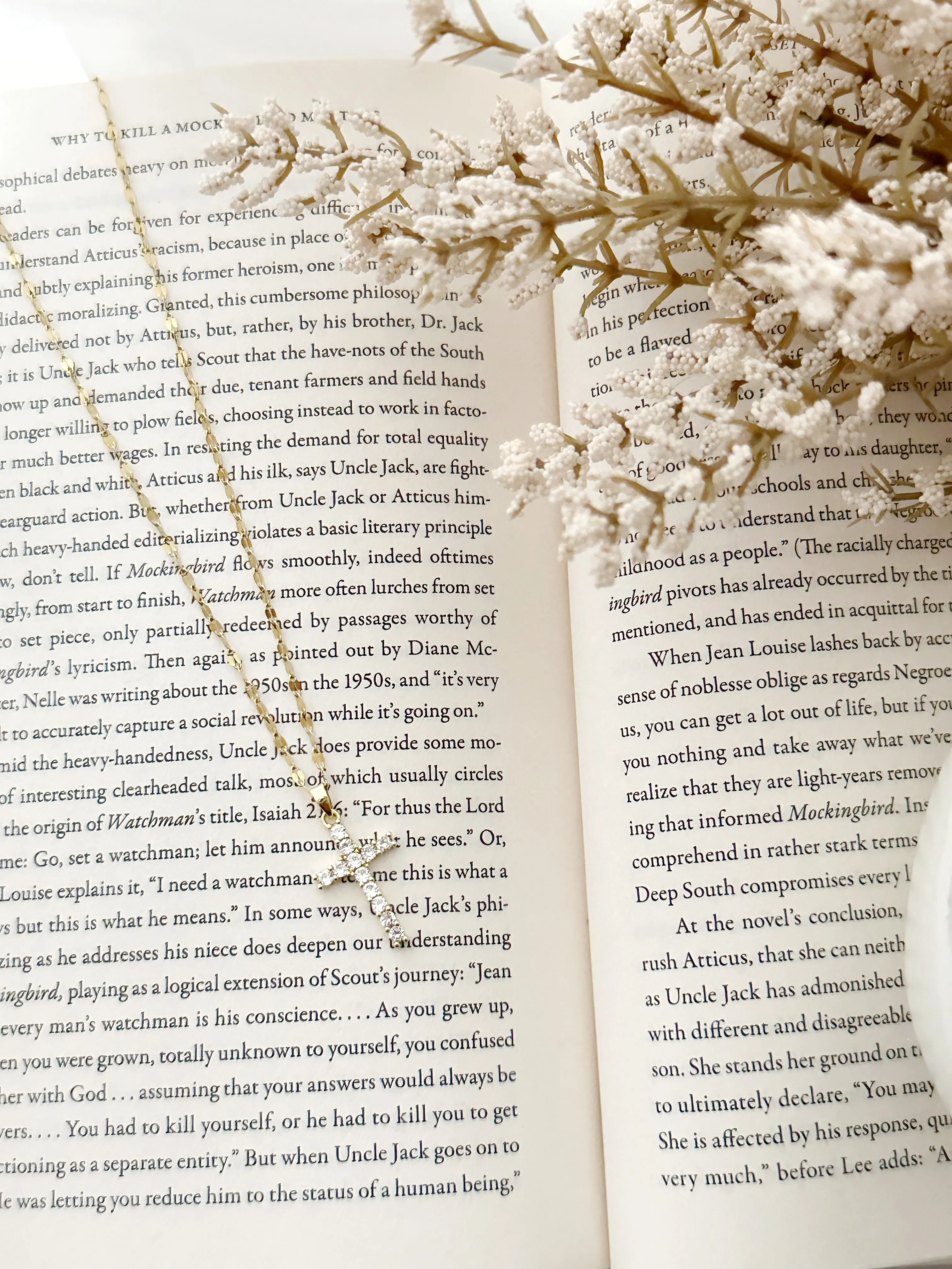 8417JN -  Kristy Gold Filled Cross Necklace