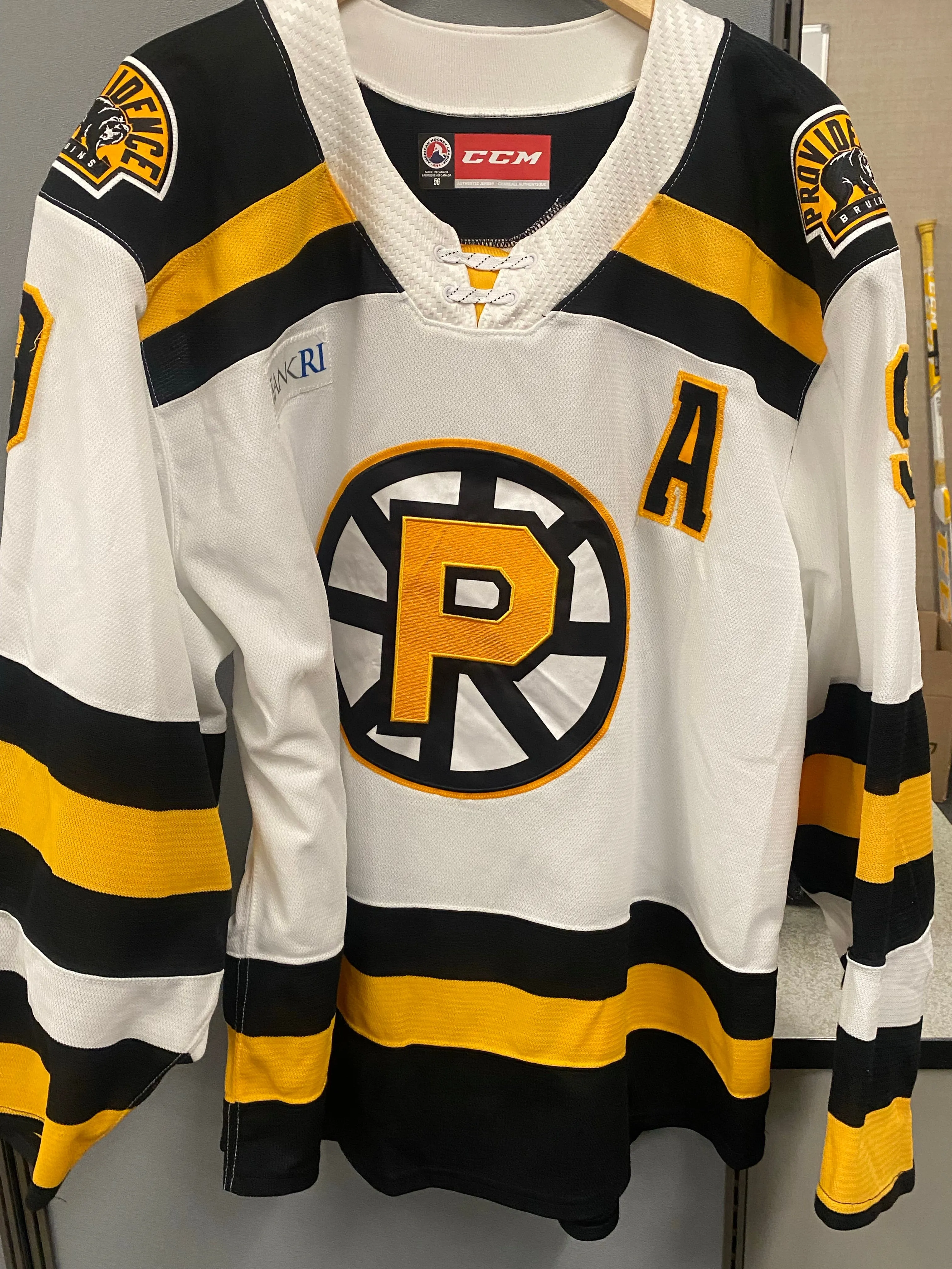 #9 Zach Senyshyn 2020-21 Game Worn White Jersey
