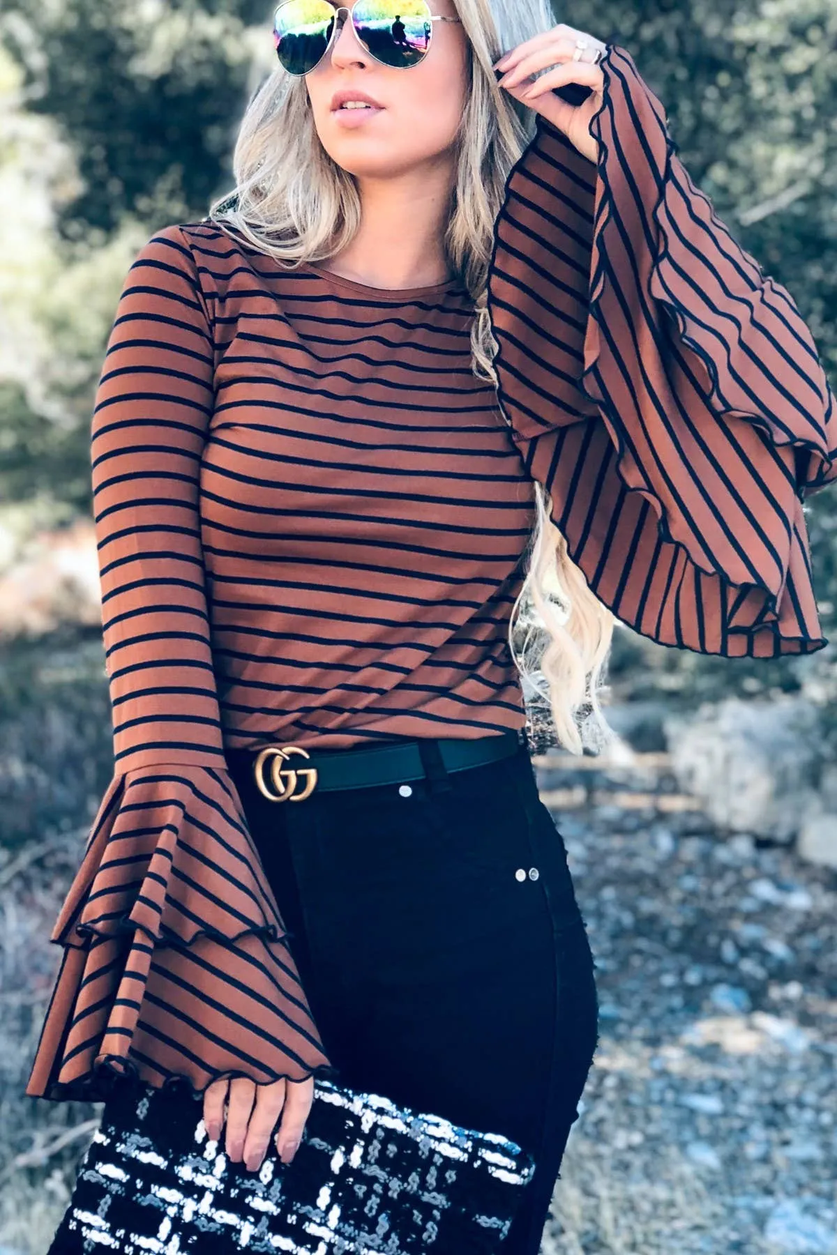 A Touch of Sass Double Bell Top