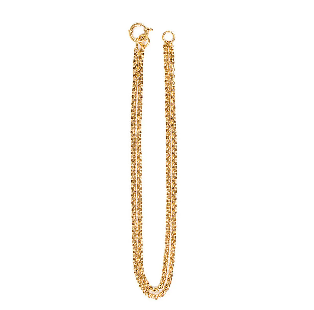 Adjustable Charm Holder Necklace - Gold