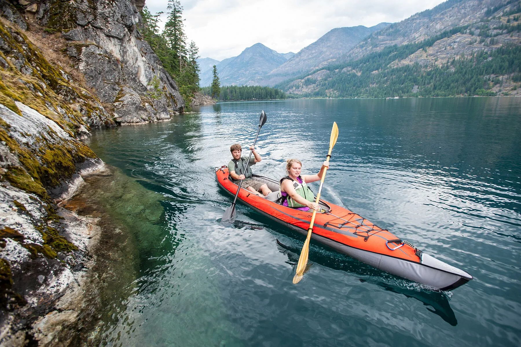 AdvancedFrame Convertible Elite Red/Grey Kayak with Pump