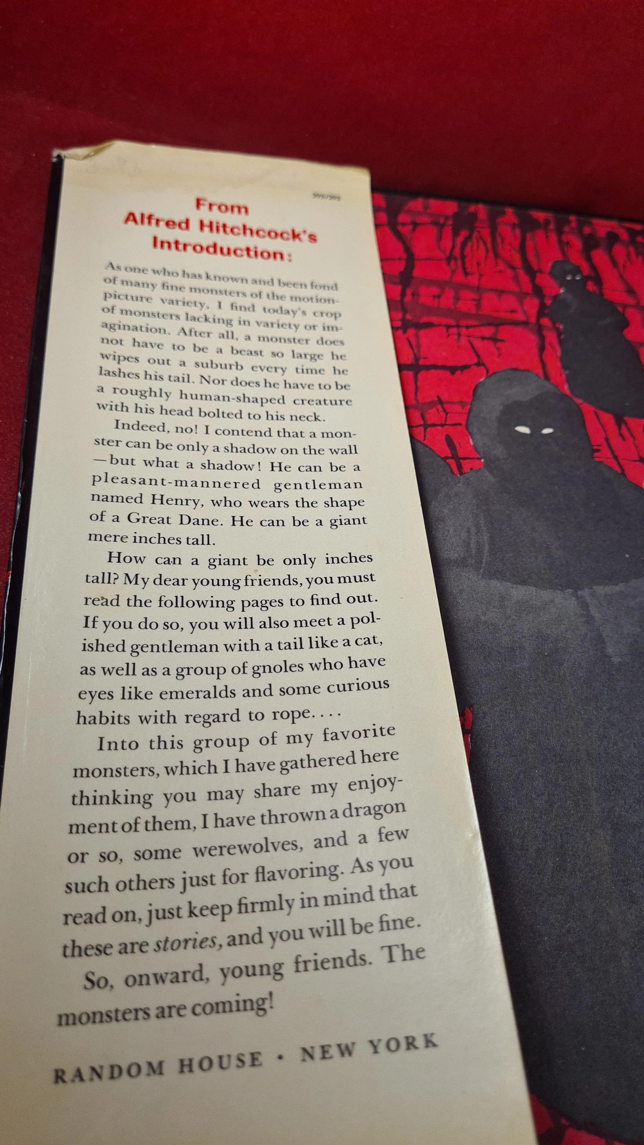 Alfred Hitchcock's Monster Museum, Random House, 1965, First Edition