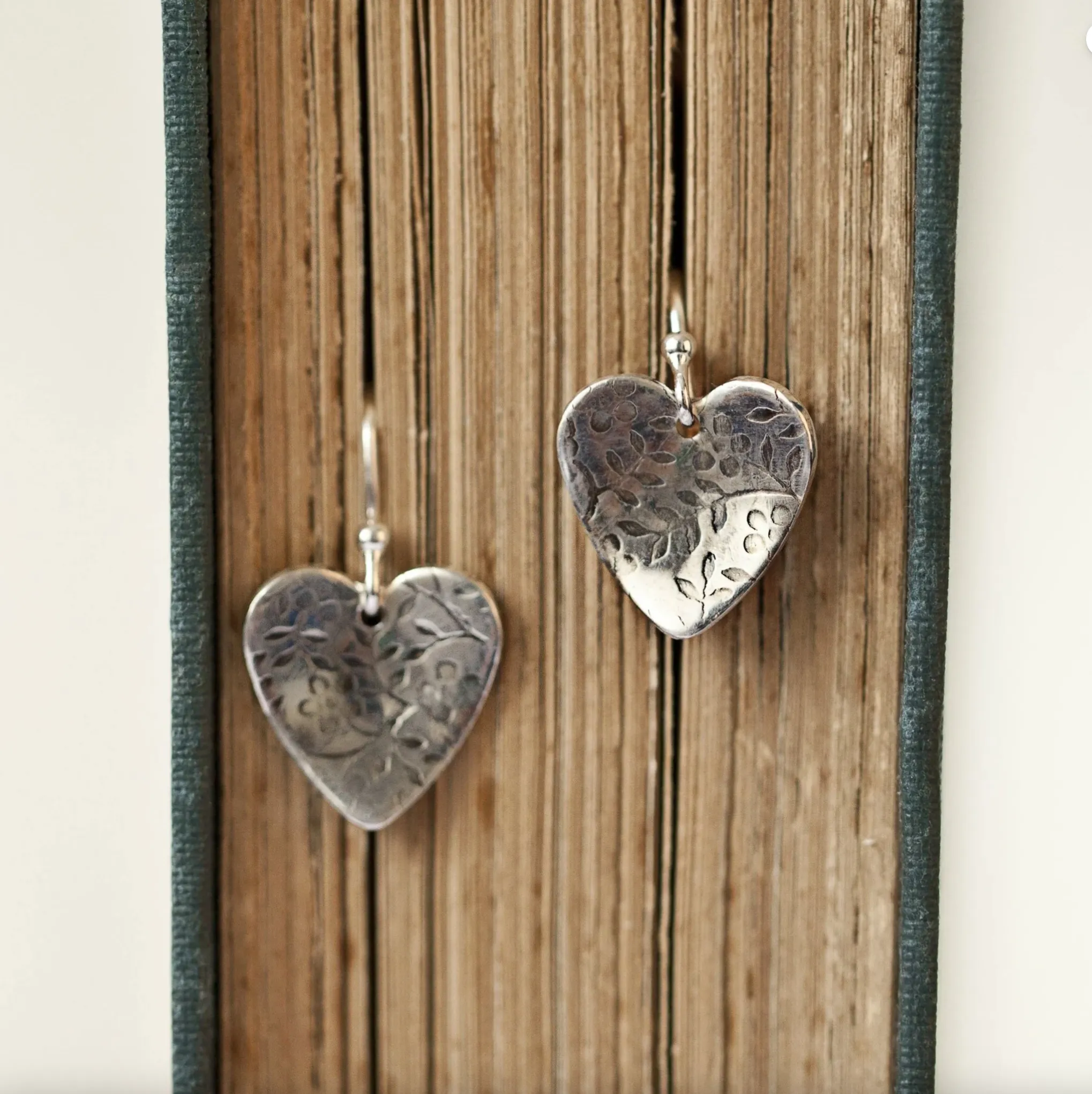 Alison Moore Rose Garden Heart Drop Earrings