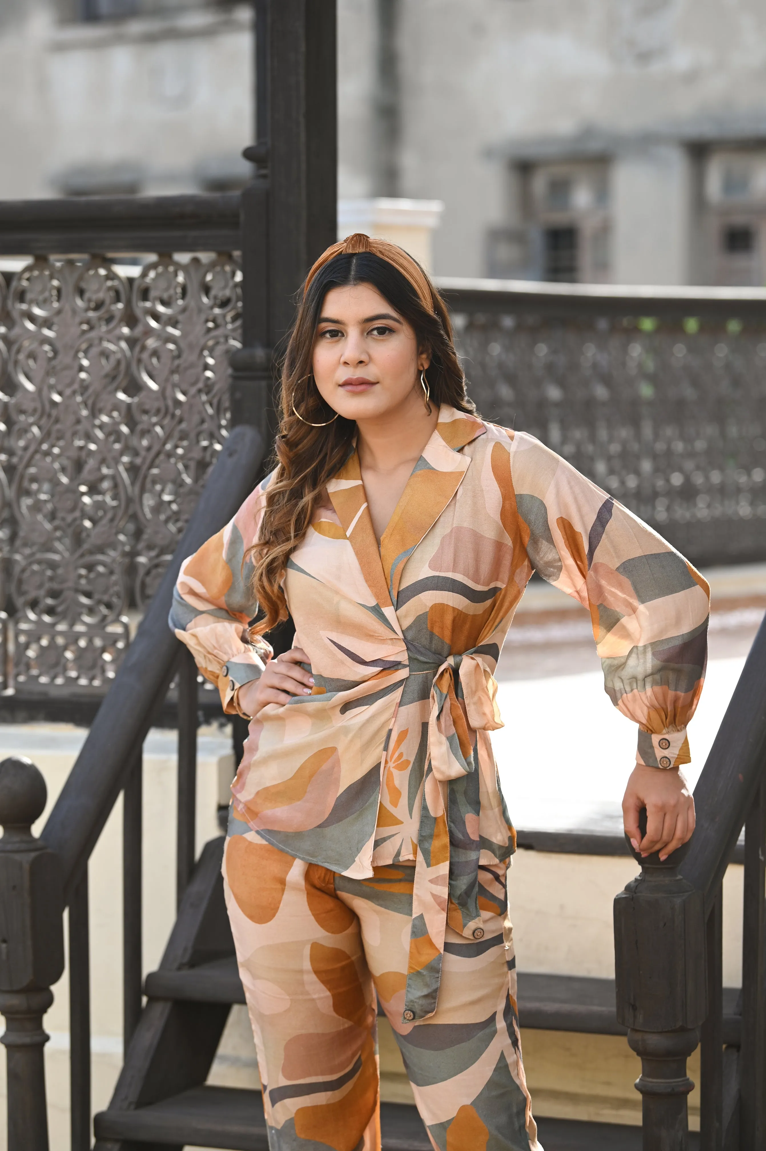 Allure Bold Floral Print Muslin Co-ord Set