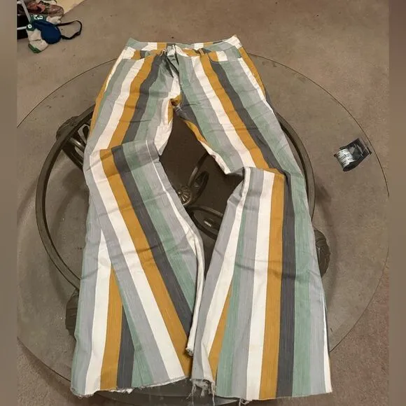 Alter’d State Striped flare jeans