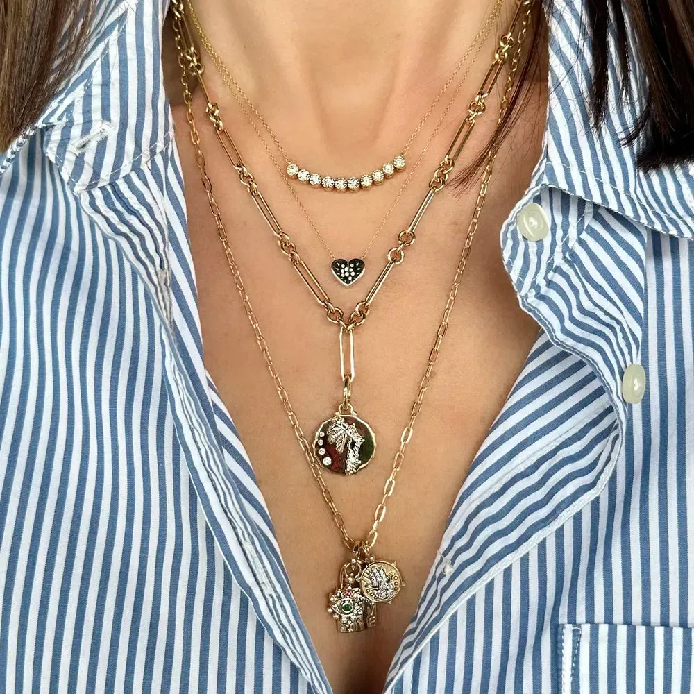 Alternating Paperclip Chain 18”