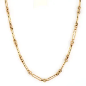 Alternating Paperclip Chain 18”