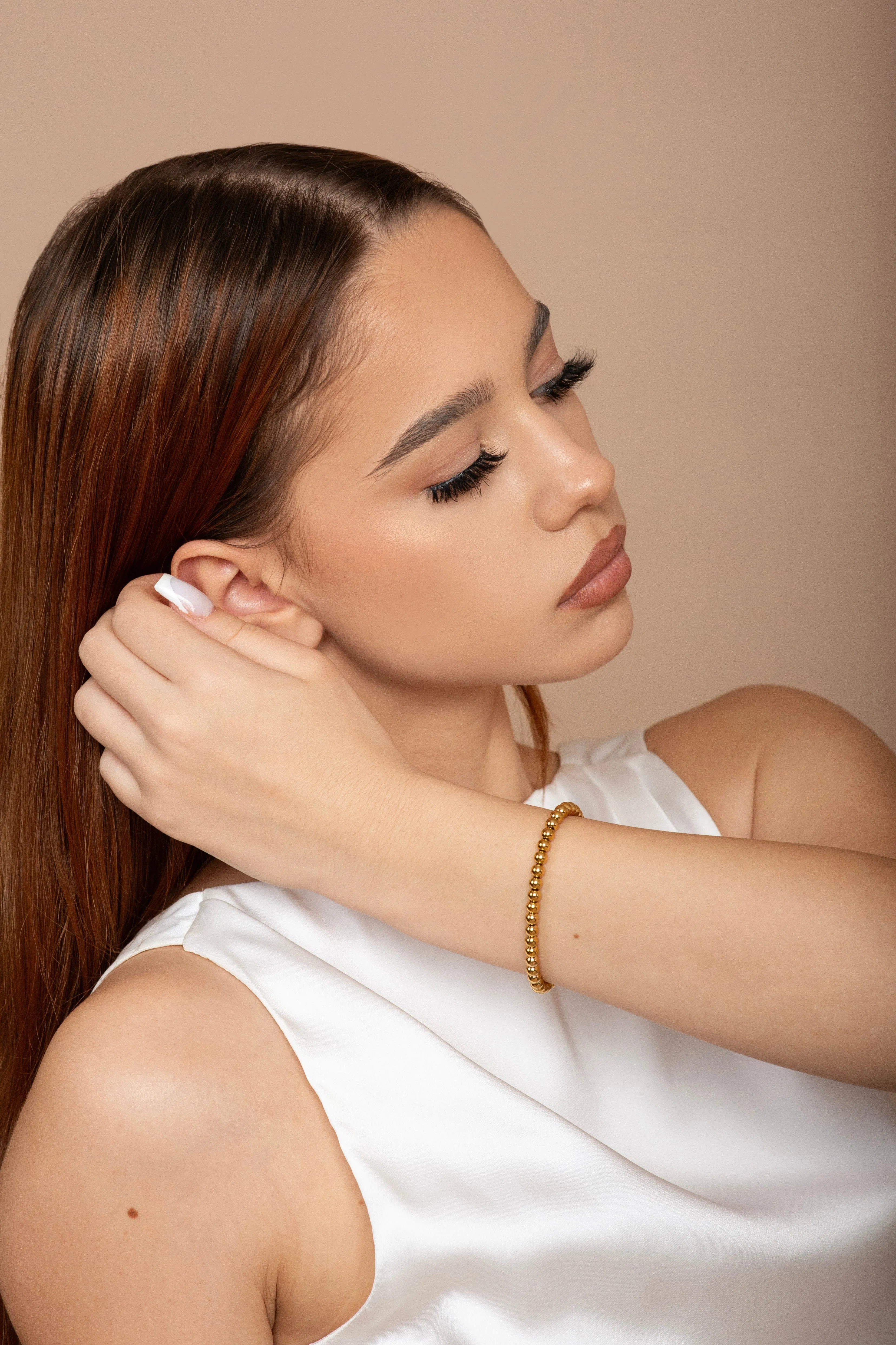 Amara Gold Bead Bracelet