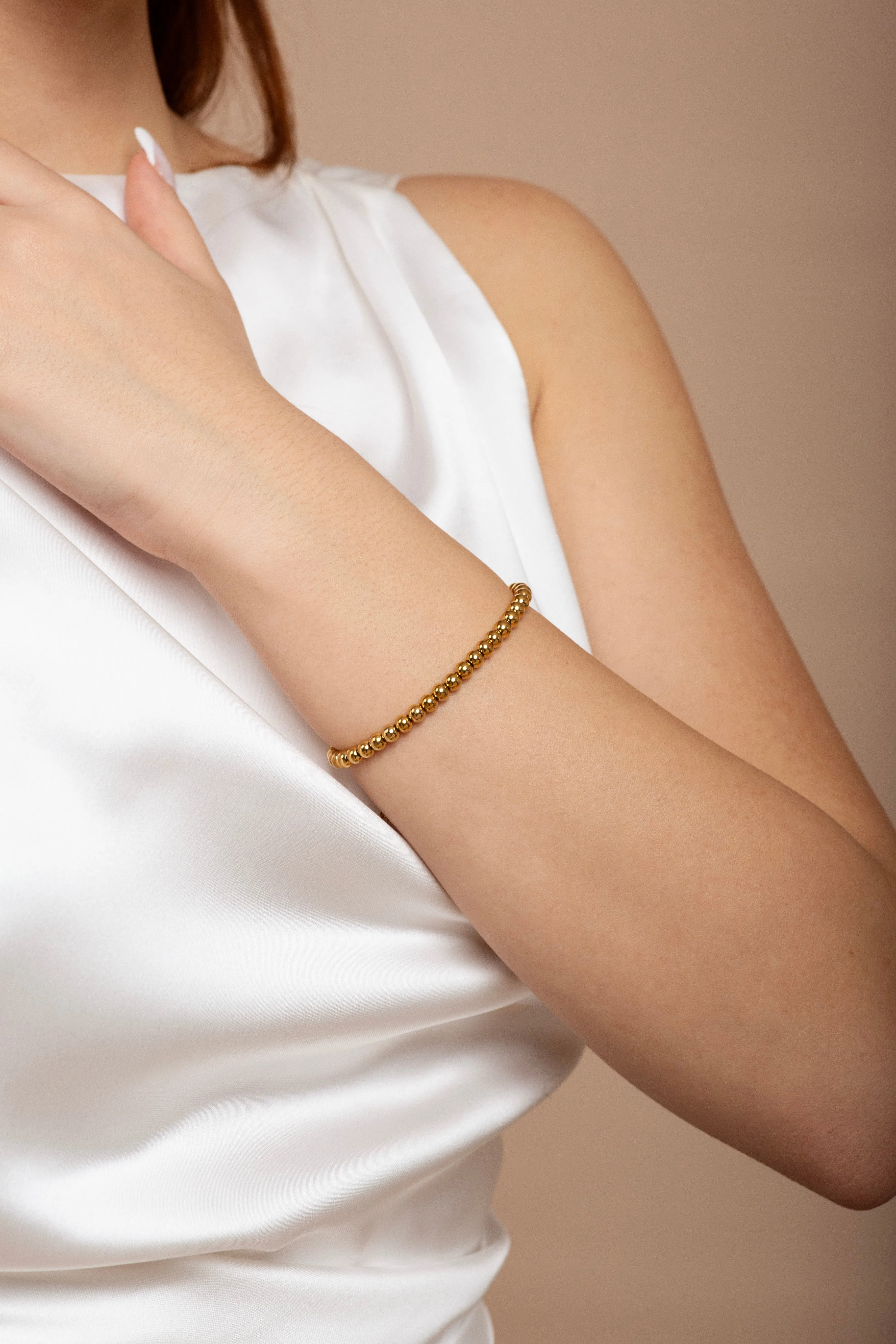 Amara Gold Bead Bracelet
